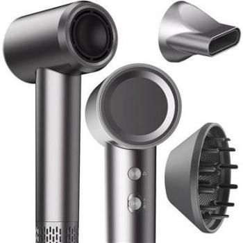 Secador de Pelo Micollme H6S 1600W, 23m/s, 59dB, 3 Modos de Calefacción, Motor Sin Escobillas y Luz RGB