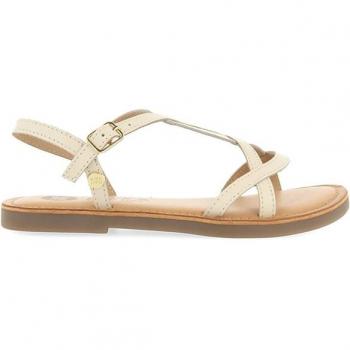 Sandalias Gioseppo SS23 para Niña en Piel Metalizada Off-white