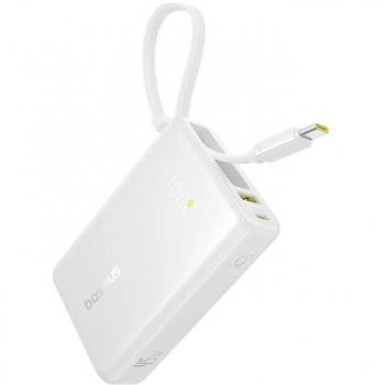 Powerbank Baseus PicoGo 10000mAh 45W Carga Rápida Tipo-C USB Blanco