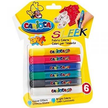 Carioca Sleek - Juego de rotuladores para tela