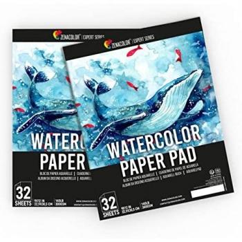 2 x Bloc Acuarela para Pinturas Acuarelas - Formato A4