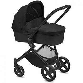 CBX Cochecito Kody Pure con Asiento Deportivo Reversible y Capazo, Incl. Cubierta para lluvia, Desde el nacimiento hasta los 15 kg, Smoky Anthracite