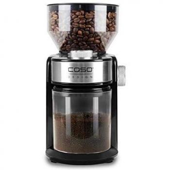 Caso Barista Crema Electric Coffee Grinder - 150W, Stainless Steel and Black, Professional Disc Grinding