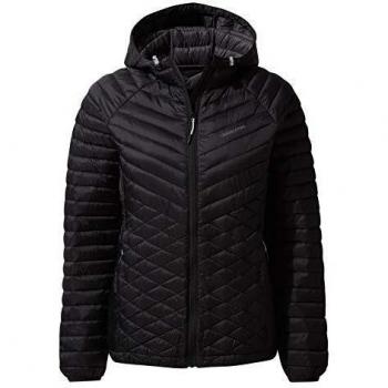 Craghoppers Mujer Expolite Hood Jkt Chaquetas abombadas/Acolchadas, Negro, 20