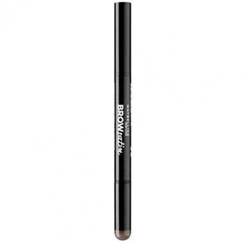 Dúo Unificante de Cejas Satinado Maybelline - Lápiz + Polvo Rellenador Color Marrón Oscuro