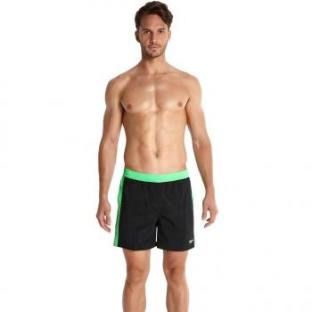 Speedo Col Block 16 Wsht Am Bermudas de Playa para Adulto, Hombre, Col Block 16 Wsht Am, Nero/Fluo Green, XXL