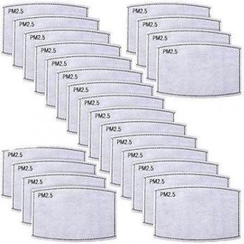 50 unidades filtros de carbón activado reemplazables PM 2.5 para filtros de carbón antivaho para adultos