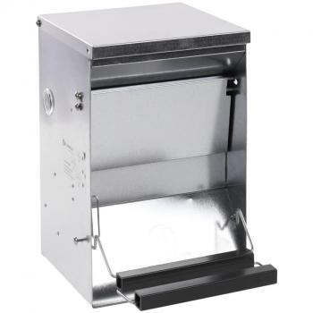 Comedero automático de pedal para pollos Flamingo Timo 6 kg Plateado