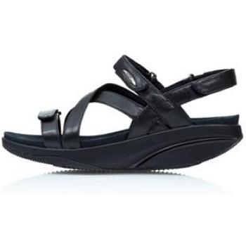 Kiburi Nappa Leather Women's Sandals - Black Comfort Footwear