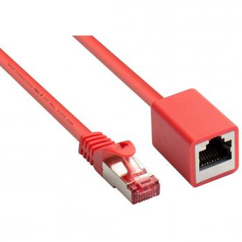 Cable de red Cat6 S/FTP 3 m Rojo - Extensión de conexión RJ-45