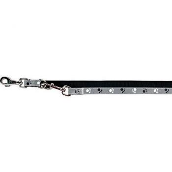 TRIXIE Ramal Silver Reflect, L-XL, 2.00 m/25 mm, Negro-Gris, Perro