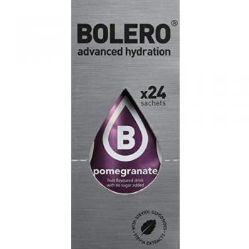 Bolero Bebida Instantánea sin Azúcar, Sabor Granada - Paquete de 24 x 9 gr - Total: 216 gr