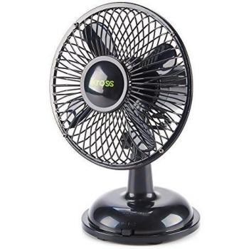 iKross Ventilador USB de 5 pulgadas, Ventilador de Mesa, Mini Ventilador para Potátil, Ordenador, Negro