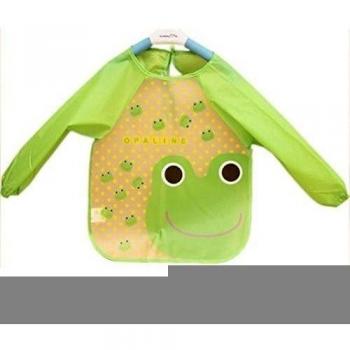 1 Pieza Baberos Bebés Impermeables Manga Larga De Dibujos Animados Suave Material Vario Patrón Para Niños Niñas