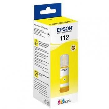 Epson 112 EcoTank Pigment Yellow Ink Bottle - 70ml, Original, 6000 Pages (C13T06C44A)