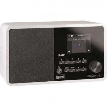 Imperial DABMAN i150 - Radio Híbrida Compacta para Internet, DAB+, FM, USB, WLAN, 20W, Color Blanco