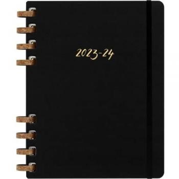 Agenda escolar Moleskine 12 meses 2023-2024 espiral XL negra