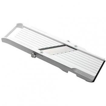 Mandolina Benriner BN-64W-1 para Verduras, Plástico ABS, 3 Cuchillas Intercambiables, Blanca, Clásica