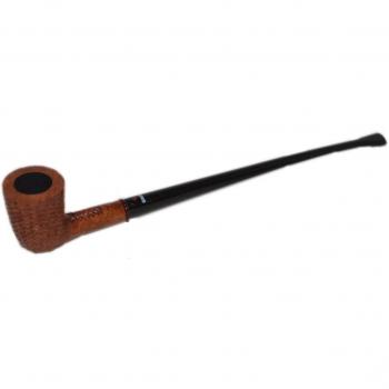 Dr Plumb Churchwarden semi-bent Cono tallado marrón claro Briar pipe-4596 - 3-3