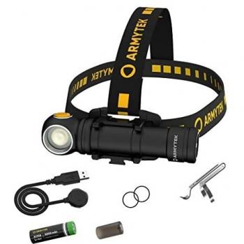 Linterna Frontal Armytek Wizard C2 Pro Max, 4000 lúmenes, recargable, con soporte magnético