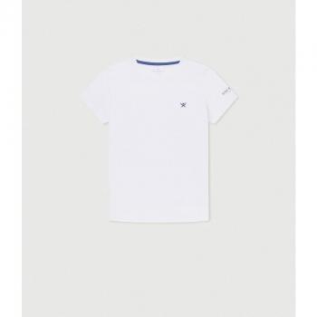 Camiseta Hackett London Small Logo blanco