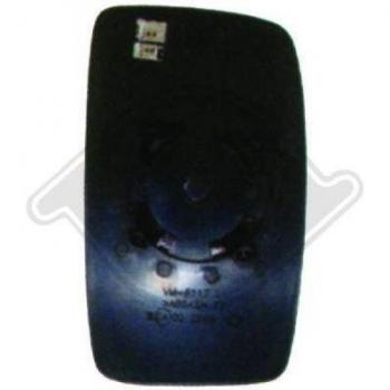 Cristal de espejo retrovisor exterior DIEDERICHS 3497226