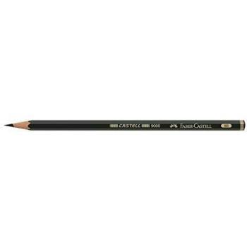 Lápiz Grafito Faber-Castell 9000 Graduación 8B Negro