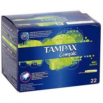 Tampax Compak - Stamps with Plastic Applicator x 22 - Super