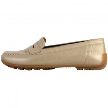 Mocasines Mujer Geox B Kosmopolis Dorado Claro con suela Grip