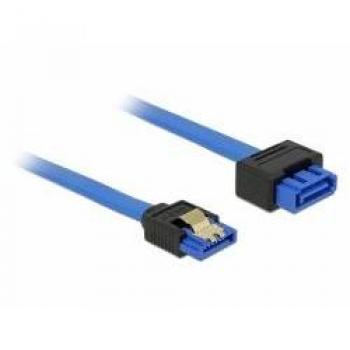 Cable de Extensión SATA 6 Gb/s 50 cm Recto Azul con Conector de Bloqueo