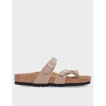 Sandalia Plana Birkenstock Mayari SYN Soft Grey Taupe VEG 41 Marrón