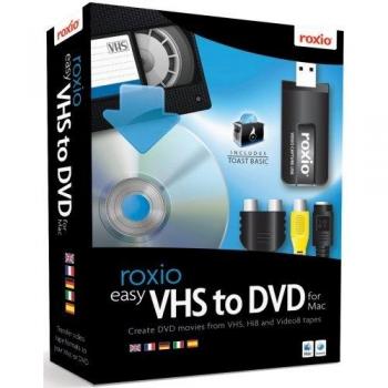 Roxio Easy VHS to DVD 3 Plus | VHS, Hi8, V8 Video to DVD or Digital Converter | Amazon Exclusive 2 Bonus DVDs | 1 Dispositivo Mac | [Mensajería]