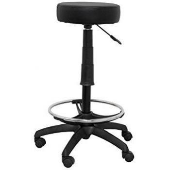 5 Star Tokio - Taburete giratorio con elevación a gas, 72 cm, color negro