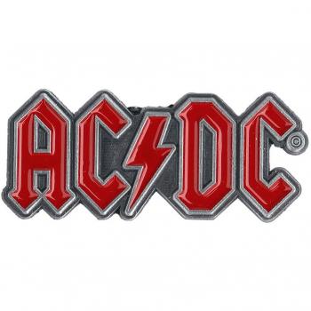 AC/DC Red Logo Unisex Pin Rojo Aleación de Zinc