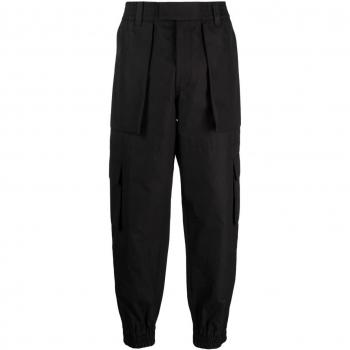Alexander McQueen Men's Organic Cotton Cargo Trousers in Black | Size 48 | 746127QVS771000