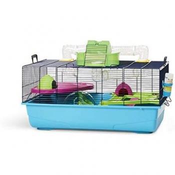 Savic Hamster Heaven - Jaula para hámster, 80 x 50 x 50 cm, Color Azul Marino