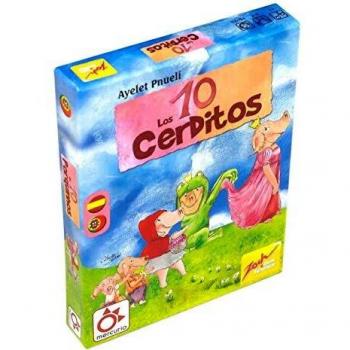Los 10 Cerditos: Juego de Mesa y Cartas Mercurio para Niños a partir de 6 años (2-6 Jugadores)