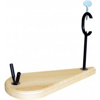 61901 SOPORTE JAMONERO LACADO 490X220 MM.