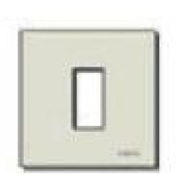 Placa 1 Agujero Aluminio Oro Serie 8000 D60mm Vimar
