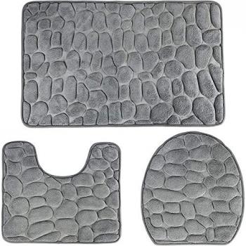 Decorus Alfombra de baño Antideslizantes para baño súper Absorbente y Peluda Suave Alfombra de baño Lavable a máquina para Alfombrillas de baño