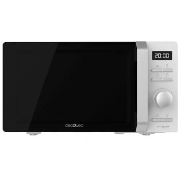 Microondas Inverter Cecotec Proclean 5010 Blanco Digital 20L, 700W, 5 Niveles de Potencia, Bajo Consumo, Pantalla LED, Plato Giratorio de 245mm, Temporizador y
