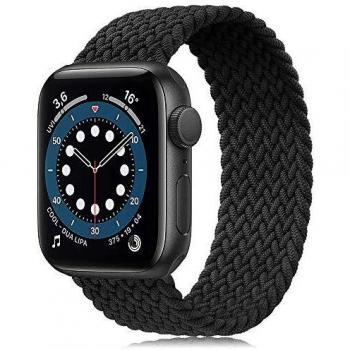 Younsea Correa Solo Loop Apple Watch, Correas Compatible con Apple Watch 38mm 40mm, Fibras de Silicona Trenzadas elásticas Correa Compatible con Apple Watch SE/iwatch Serie 6 5 4 3 2 1