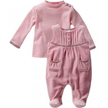 Schnizler Nicki, 2-tlg. Set, Langarmshirt - Pelele Bebé-Niña, color rosa, talla 62