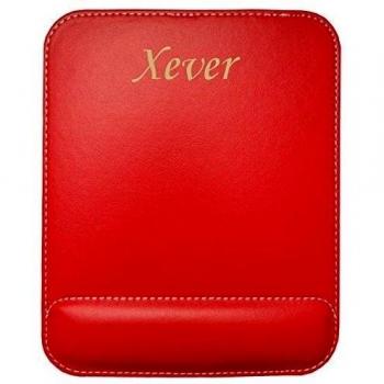 Almohadilla de cuero sintético de ratón personalizado con el texto: Xever