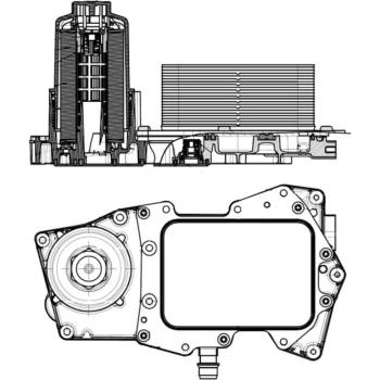 Enfriador de aceite NRF 31827 con características de alta eficiencia en la refrigeración del aceite del motor, diseño compacto, fácil instalación y compatibilidad con múltiples modelos de vehículos