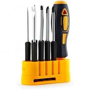 Gembird TK-SD-02 Herramientas Kit Destornilladores 8 UD, Amarillo