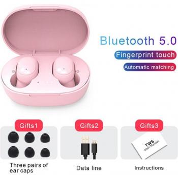Auriculares TWS A6S Bluetooth 5.0 Inalámbricos con Micrófono y Cancelación de Ruido para Xiaomi, iPhone, Huawei y Samsung