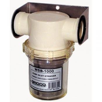 Groco 1/2 Inch Non-Metallic Fresh Water Strainer with Plastic Basket