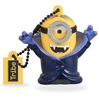 Tribe Los Minions Despicable Me Pendrive - Memoria USB Flash Drive 2.0, de goma, de 8 GB con llavero, diseño Gone Batty