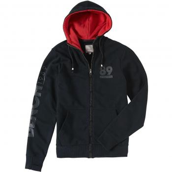 Bench Print Zip Through Sudadera capucha con cremallera Negro XL
